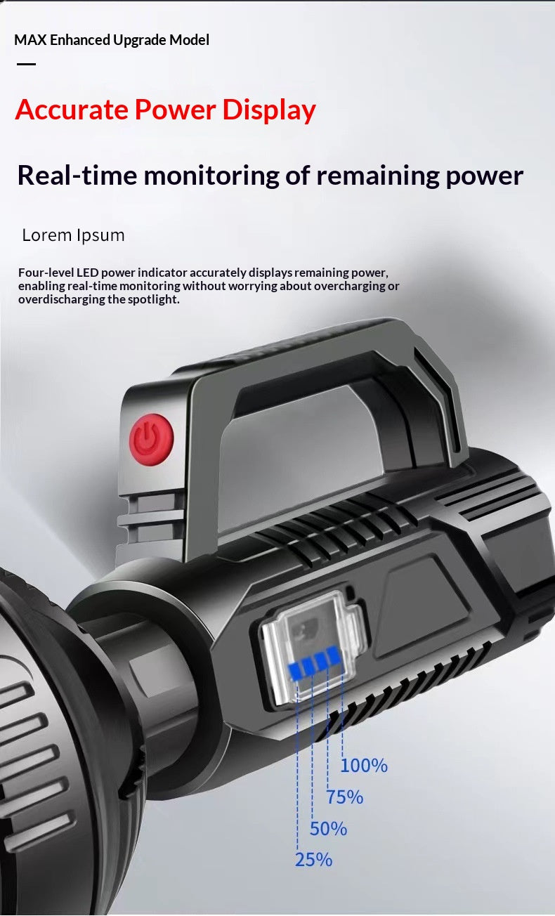 Portable USB Outdoor Ultra-Bright Flashlight