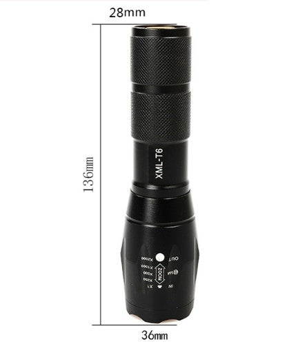 Portable Mini Flashlight LED ZOOM