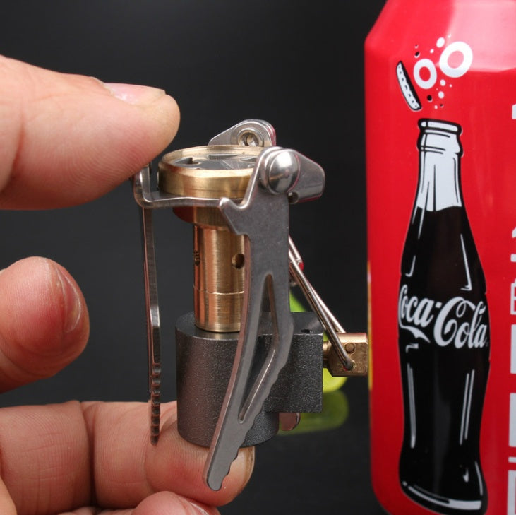 Outdoor camping, windproof stove, portable integrated gas stove, hiking camping, picnic stove