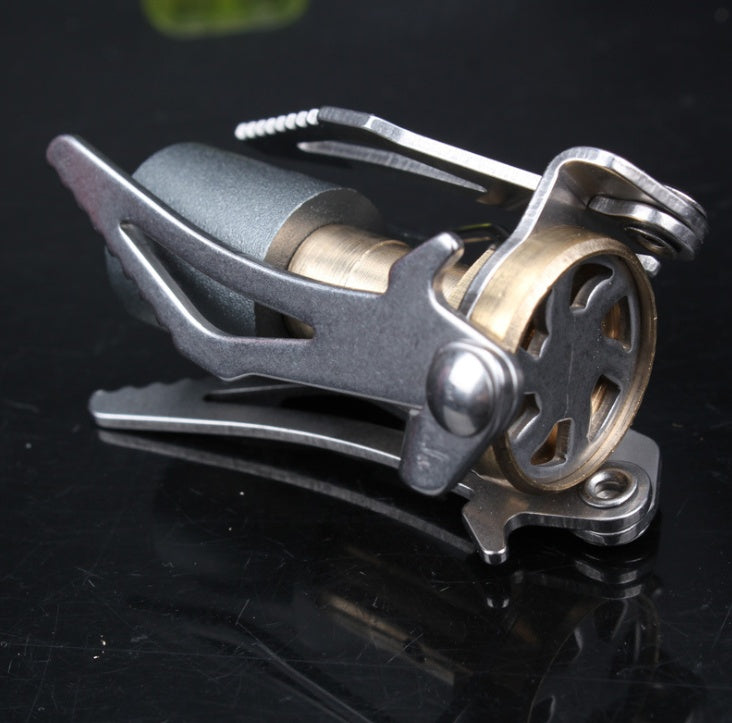 Outdoor camping, windproof stove, portable integrated gas stove, hiking camping, picnic stove