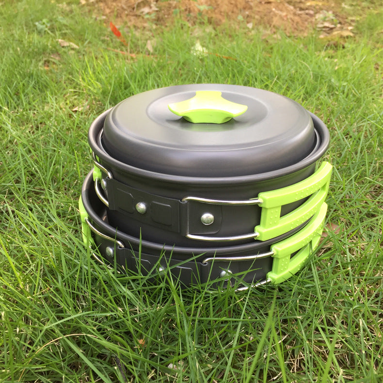 Outdoor 1-2 people camping cookware set