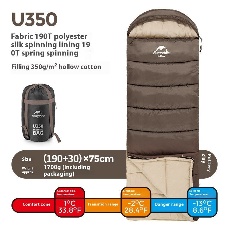 Envelope Hooded Sleeping Bag