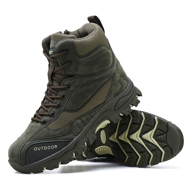 High-top hiking shoes men's outdoor