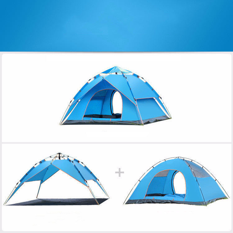 Outdoor Automatic Double-decker Camping Tent