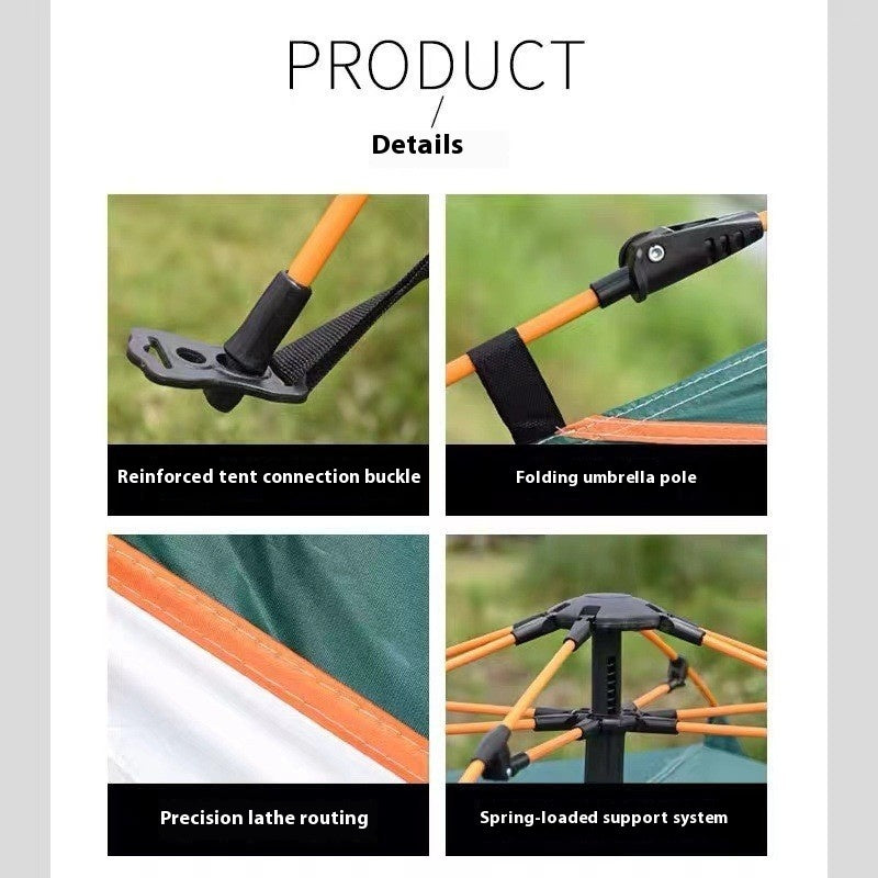 3-4 Double Automatic Outdoor Camping Tent