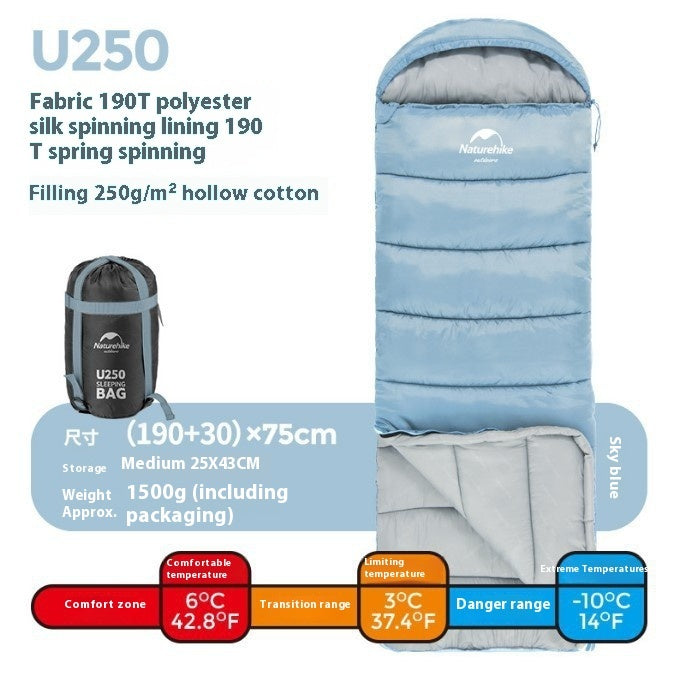 Envelope Hooded Sleeping Bag