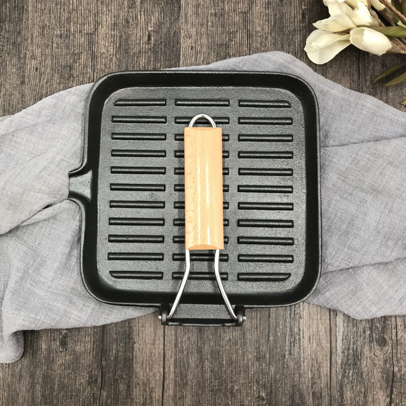 Iron Steak Skillet Folding Pan