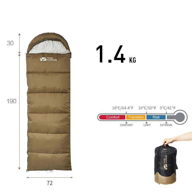 Sleeping Bag Mummy Outdoor Camping Thickened