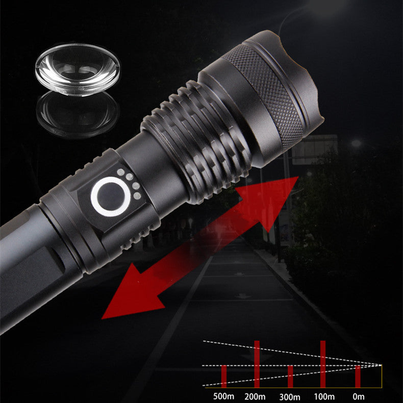 New Aluminum Alloy Telescopic Flashlight