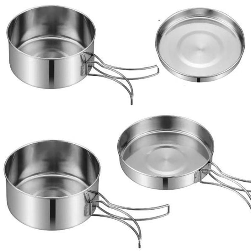 Outdoor Stainless Steel Cookware Suit