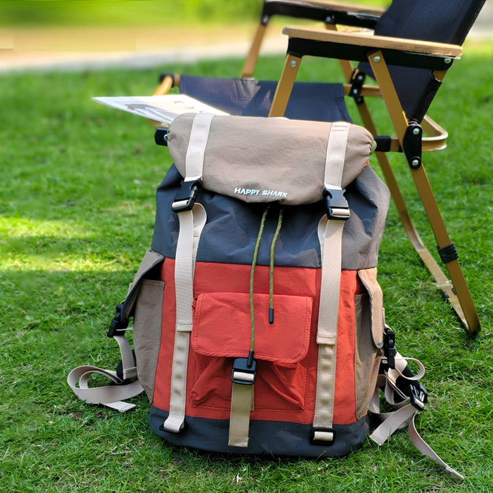 Contrast Color Outdoor Backpack