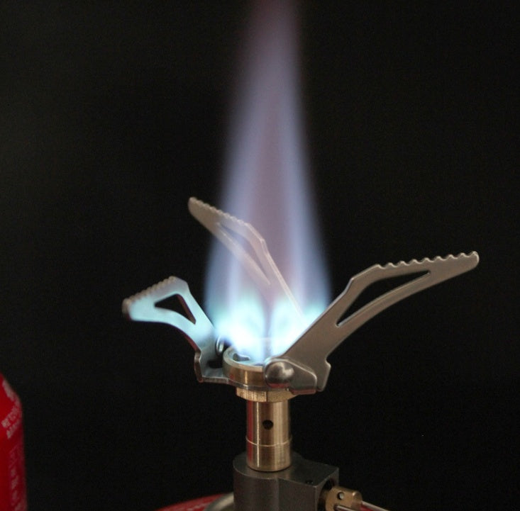 Outdoor camping, windproof stove, portable integrated gas stove, hiking camping, picnic stove