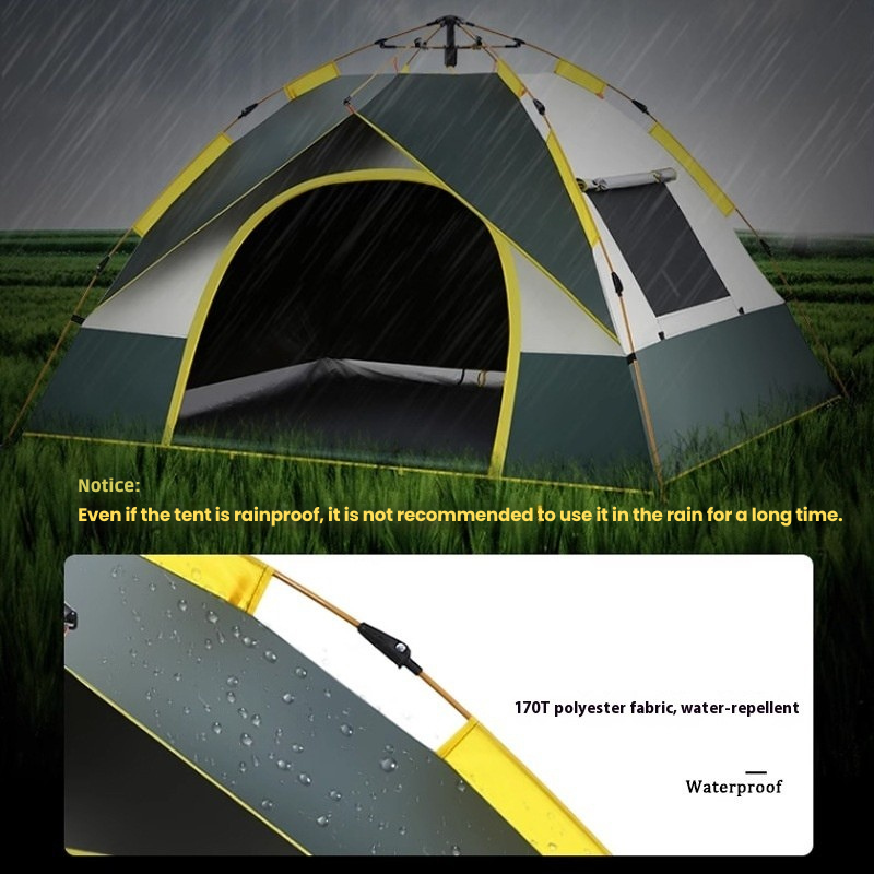 3-4 person automatic outdoor tent also available in double