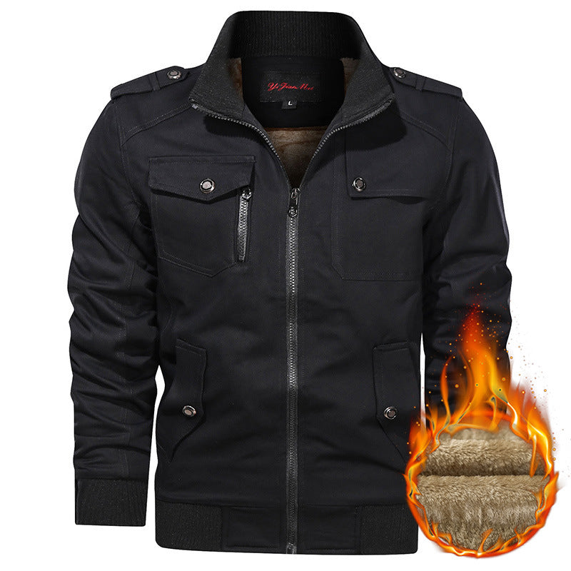 Korean Style Casual Polo Collar Jacket