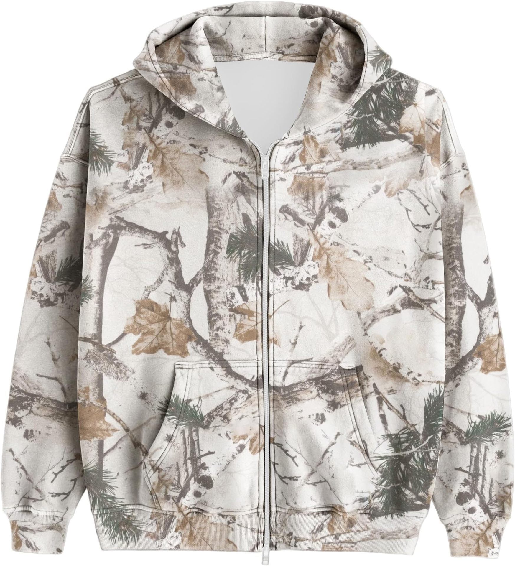 Men's And Women's Hooded Camouflage Jacket
