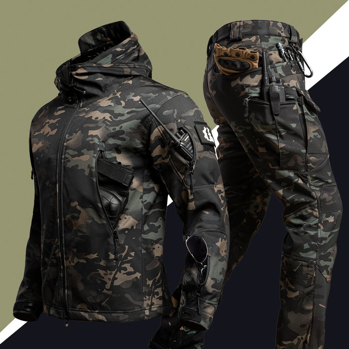 Camouflage Winter Outdoors Shell Jacket