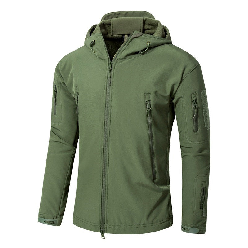 Large Size Soft Shell Fleece Outdoor Jacket