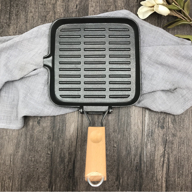 Iron Steak Skillet Folding Pan