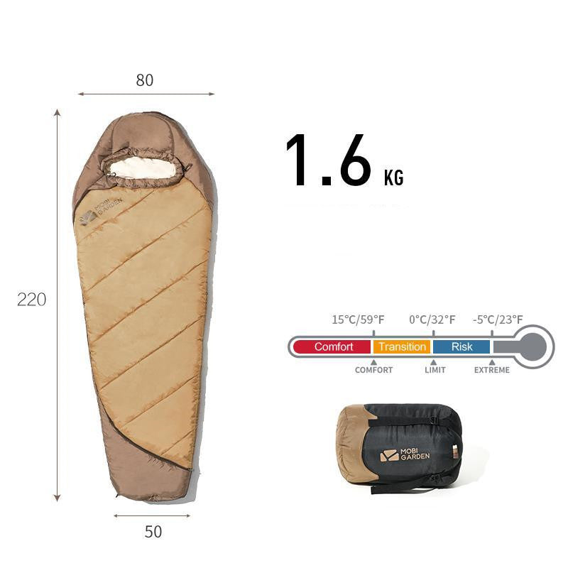 Sleeping Bag Mummy Outdoor Camping Thickened