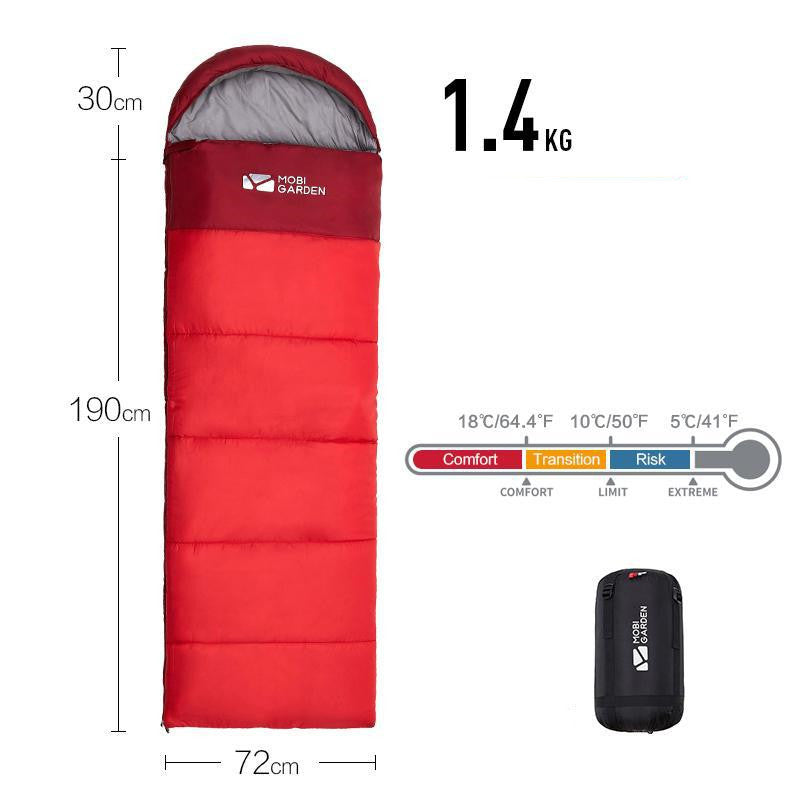 Sleeping Bag Mummy Outdoor Camping Thickened