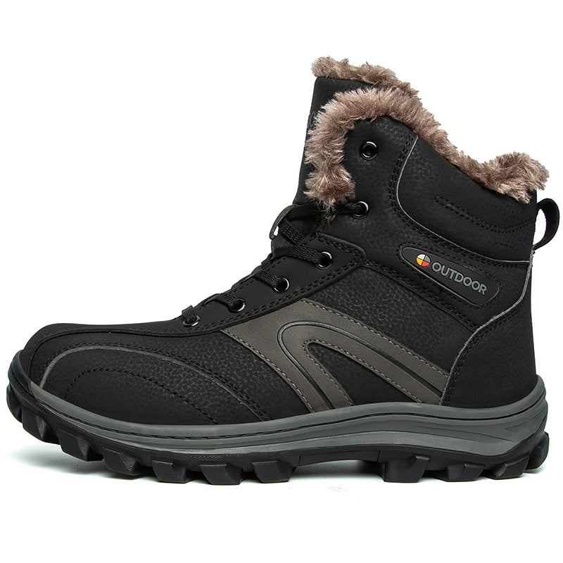 Velvet Warm Plus Size Hiking Boots
