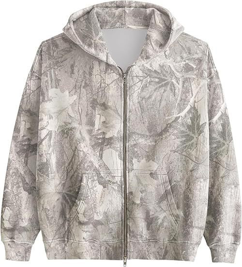 Men's And Women's Hooded Camouflage Jacket