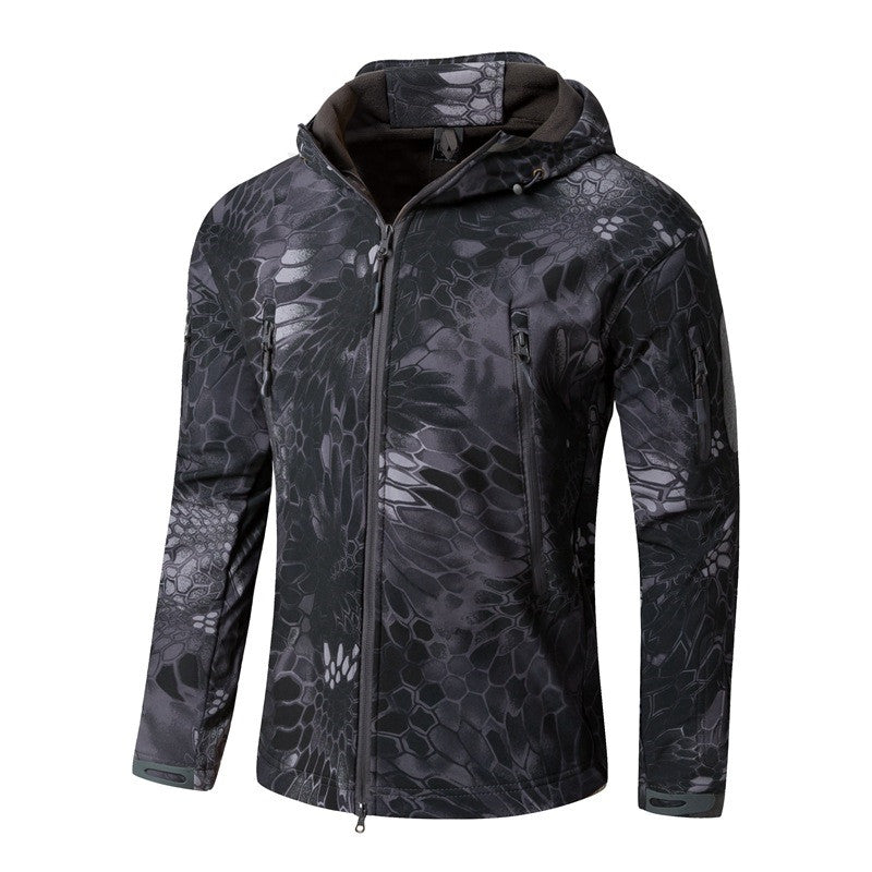 Large Size Soft Shell Fleece Outdoor Jacket