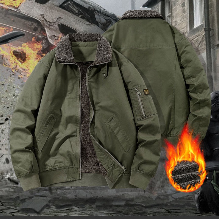 Fleece-lined And Thickened Cotton Jacket