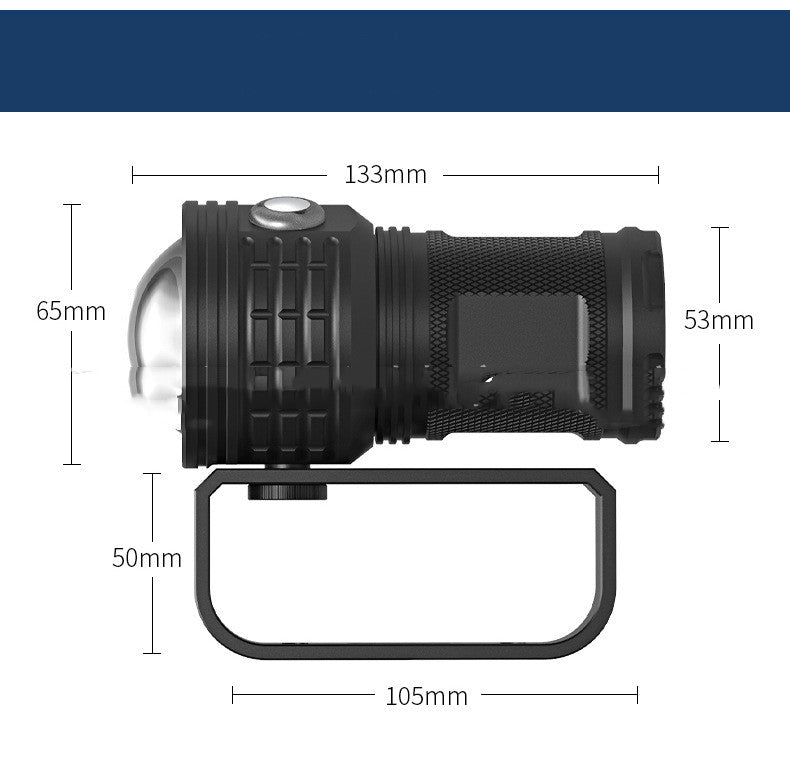 Lens Professional Fill Light Diving Flashlight