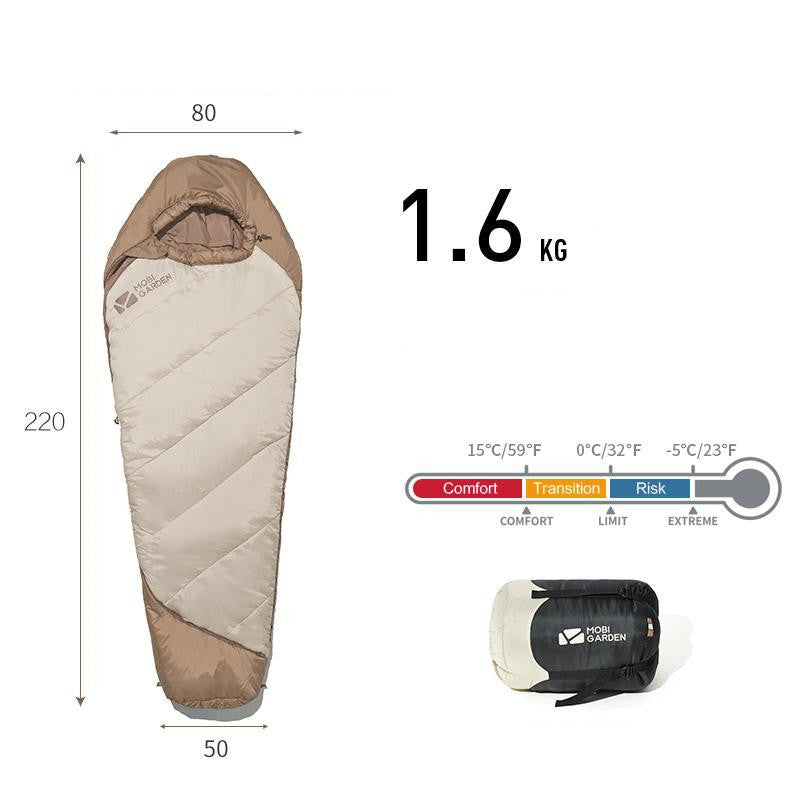 Sleeping Bag Mummy Outdoor Camping Thickened