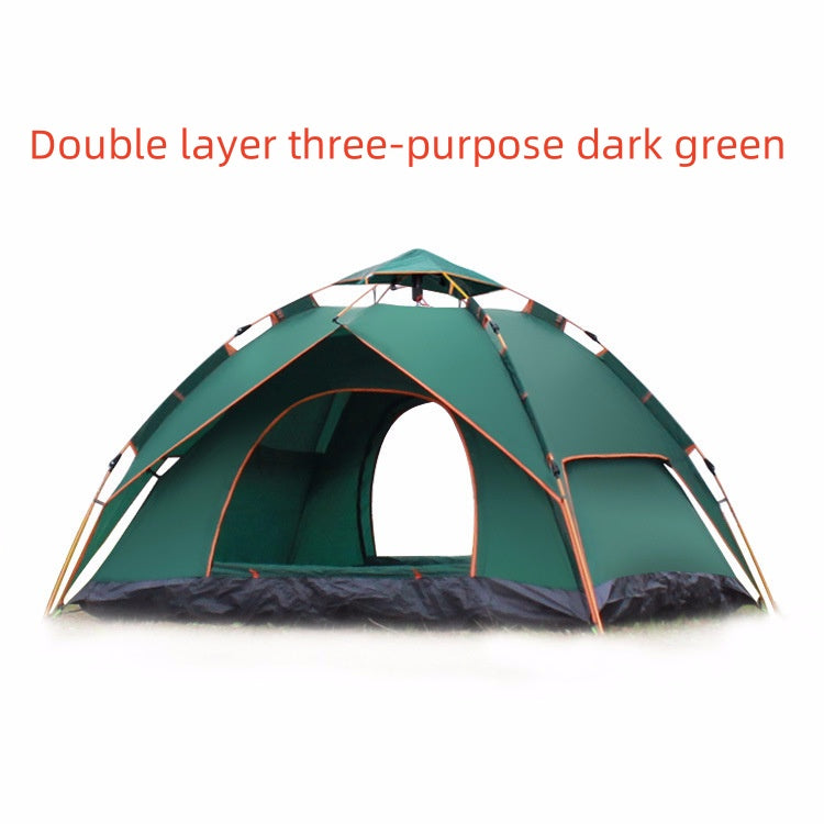 Outdoor Automatic Double-decker Camping Tent