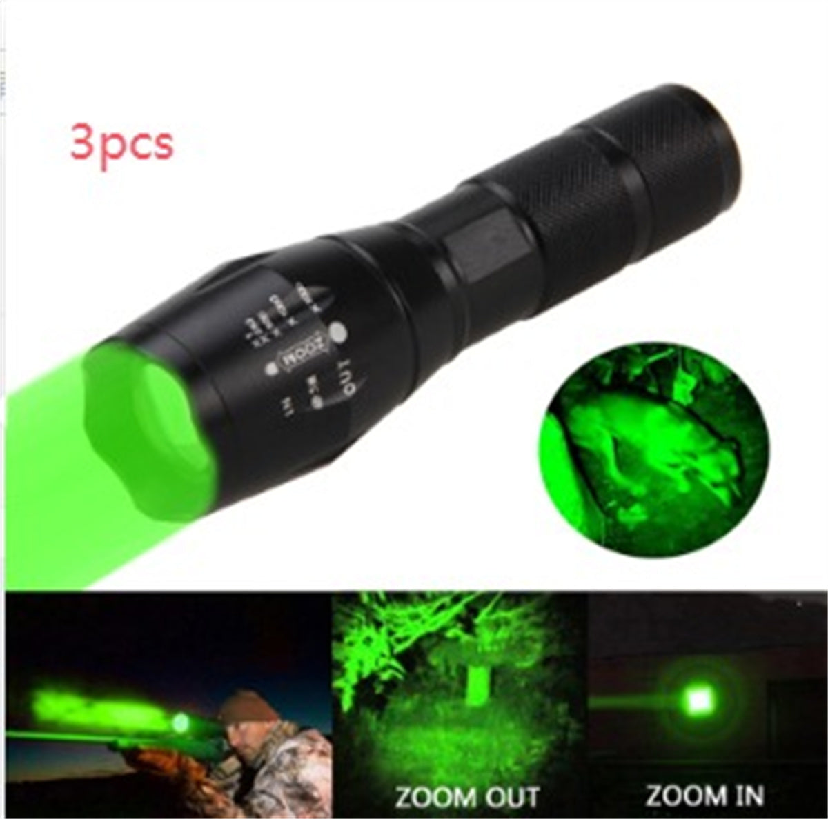 Portable Mini Flashlight LED ZOOM